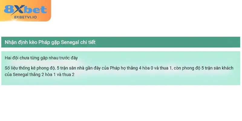 Thông tin soi kèo Pháp - Senegal chuẩn xác